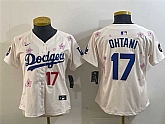 Women's Los Angeles Dodgers #17 Shohei Ohtani Cream 2025 Tokyo Series Limited Stitched Jersey,baseball caps,new era cap wholesale,wholesale hats